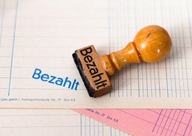 Bezahlt Stempel